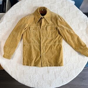 Vintage Towncraft Tan Velvet Jacket - M